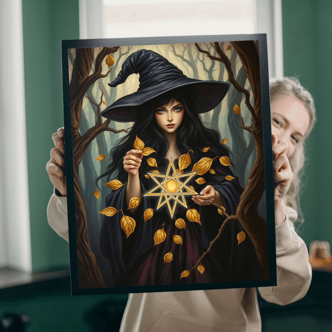 Ashes and Embers Magical Witch Puzzle, Enchanting Jigsaw for Adult Cozy Night In, Halloween Decor, Gift for Witch Lover, Mystery Enthusiasts
