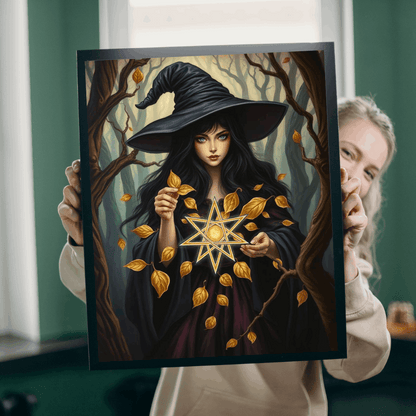 Ashes and Embers Magical Witch Puzzle, Enchanting Jigsaw for Adult Cozy Night In, Halloween Decor, Gift for Witch Lover, Mystery Enthusiasts