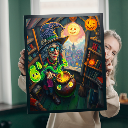 Witches Wild Workshop Jigsaw Puzzle - Halloween Witch, 110-520 Piece Spooky Fun Family Activity, Perfect for Birthday Gift for Puzzle Lover