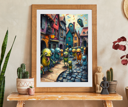 Midnight Parade Monster Puzzle, 110, 252, 520-piece Jigsaw for Fun Home Activity, Unique Gift for Adults, Family Game Night, Halloween
