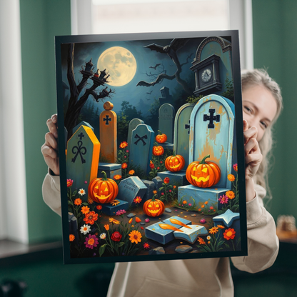 Tomb Tune Parade - Spooky Cemetery Halloween Puzzle, Fall Puzzle for Adults for Family or Solo Fun, Mental Exercise, Gift Idea for Friends