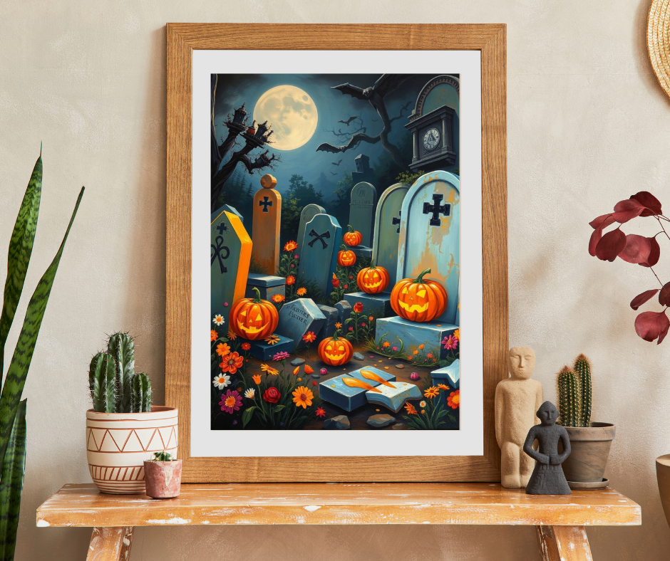 Tomb Tune Parade - Spooky Cemetery Halloween Puzzle, Fall Puzzle for Adults for Family or Solo Fun, Mental Exercise, Gift Idea for Friends