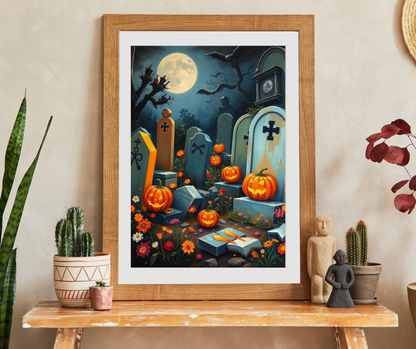 Tomb Tune Parade - Spooky Cemetery Halloween Puzzle, Fall Puzzle for Adults for Family or Solo Fun, Mental Exercise, Gift Idea for Friends