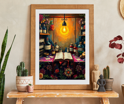 Wizards Apothecary Lab Jigsaw Puzzle, Perfect for Family Fun, Puzzle Lover Holiday Birthday Gift, Halloween Home Décor, Creative Activity