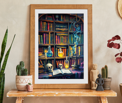 Mystical Library Puzzle - 110-1014 Piece Halloween Jigsaw Game Perfect for Cozy Nights, Gift for Book Lovers, Family Fun, Brain Teaser