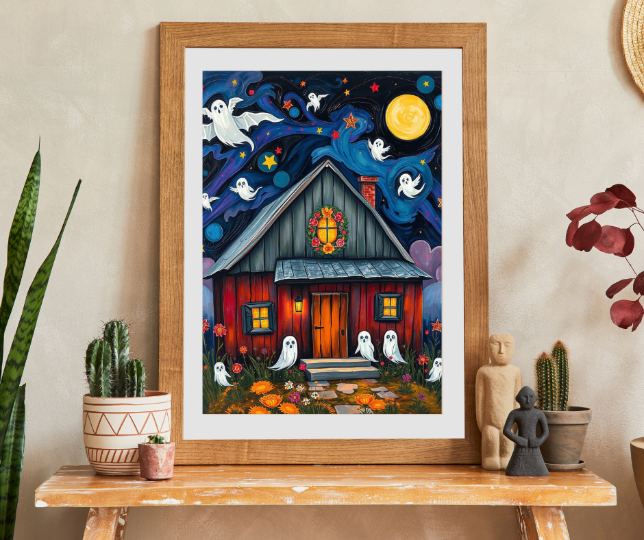 Ghostly Manor Jigsaw Puzzle - Whimsical Haunted House, Halloween Theme Ideal Family Fun Game, Puzzle Lover Gift, Cozy Night Activity, Gifts