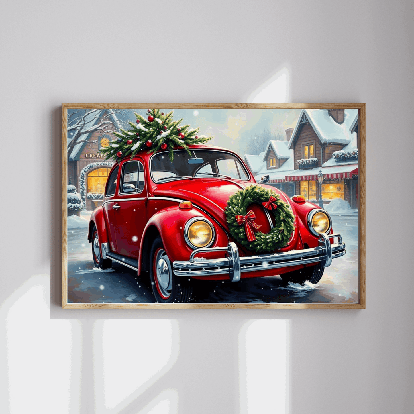 Winter Wonderland Jigsaw Puzzle - Christmas Vintage Car Theme, Retro Auto Holiday Gift for Families, Solo Winter Fun, 110-1014 Piece Puzzle The Puzzle Chest