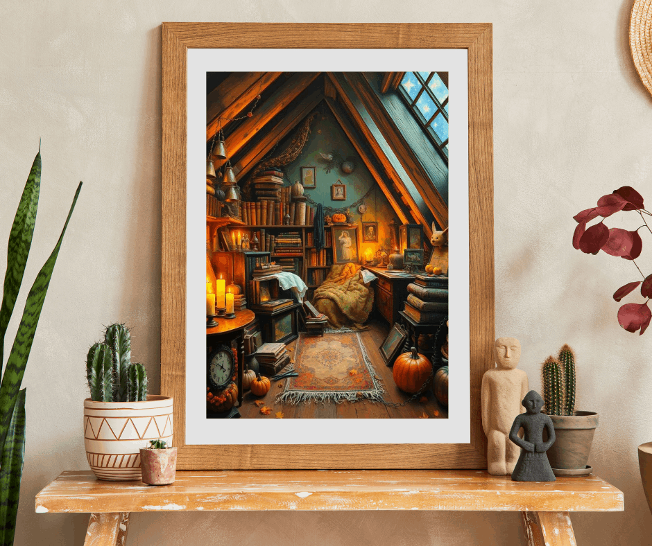 Dreamy Autumn Attic Puzzle 110, 252, 520, 1014-piece, Cozy Indoor Art, Home Décor, Family Game Night, Brain Teaser Gift for Puzzle Lovers Puzzle The Puzzle Chest