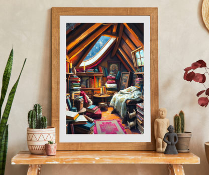 Cozy Winter Attic Jigsaw Puzzle - 110, 252, 520, 1014-piece Dreamy Room, Ideal Gift for Puzzle Lover, Quiet Home Activity, Fun Family Night