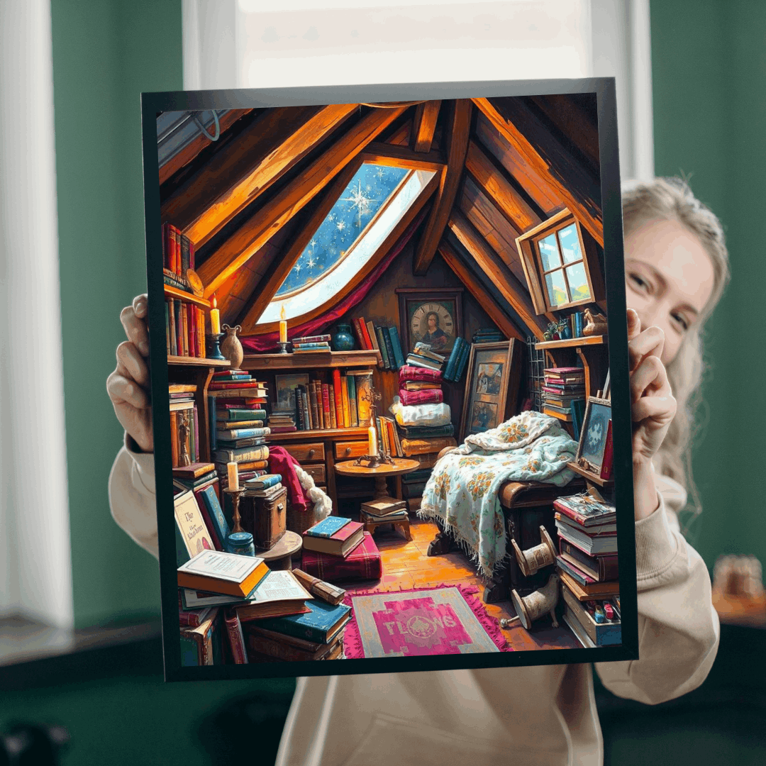 Cozy Winter Attic Jigsaw Puzzle - 110, 252, 520, 1014-piece Dreamy Room, Ideal Gift for Puzzle Lover, Quiet Home Activity, Fun Family Night Puzzle The Puzzle Chest