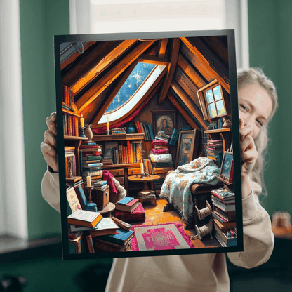 Cozy Winter Attic Jigsaw Puzzle - 110, 252, 520, 1014-piece Dreamy Room, Ideal Gift for Puzzle Lover, Quiet Home Activity, Fun Family Night Puzzle The Puzzle Chest