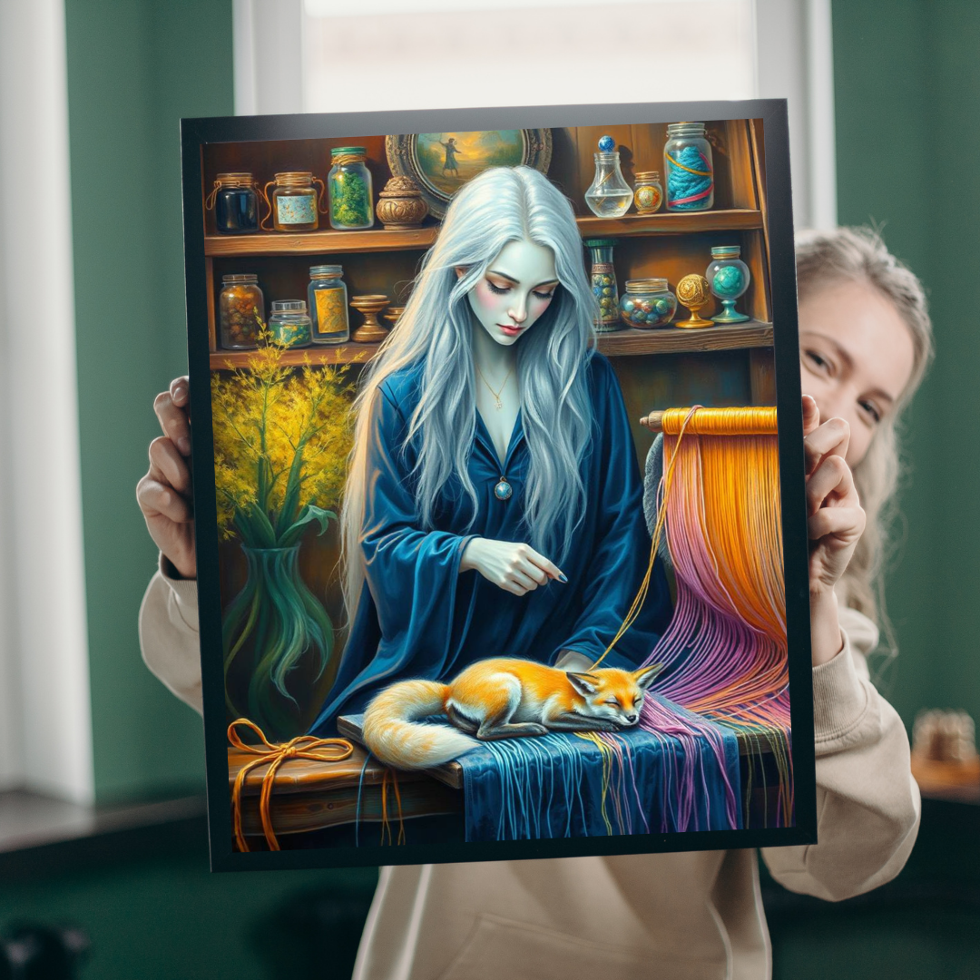 Threads of Magic Jigsaw Puzzle - Witch Puzzle, 110, 252, 520, 1014-piece Puzzle Lover Gift, Family Game Night, Therapy Activity, Halloween