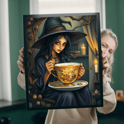 Witch's Teatime Jigsaw Puzzle, Spooky Fun for Halloween, Family Game Night, Cozy Nights, Unique Holiday Birthday Gift for Puzzle Lover Puzzle The Puzzle Chest