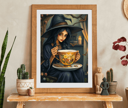 Witch's Teatime Jigsaw Puzzle, Spooky Fun for Halloween, Family Game Night, Cozy Nights, Unique Holiday Birthday Gift for Puzzle Lover Puzzle The Puzzle Chest