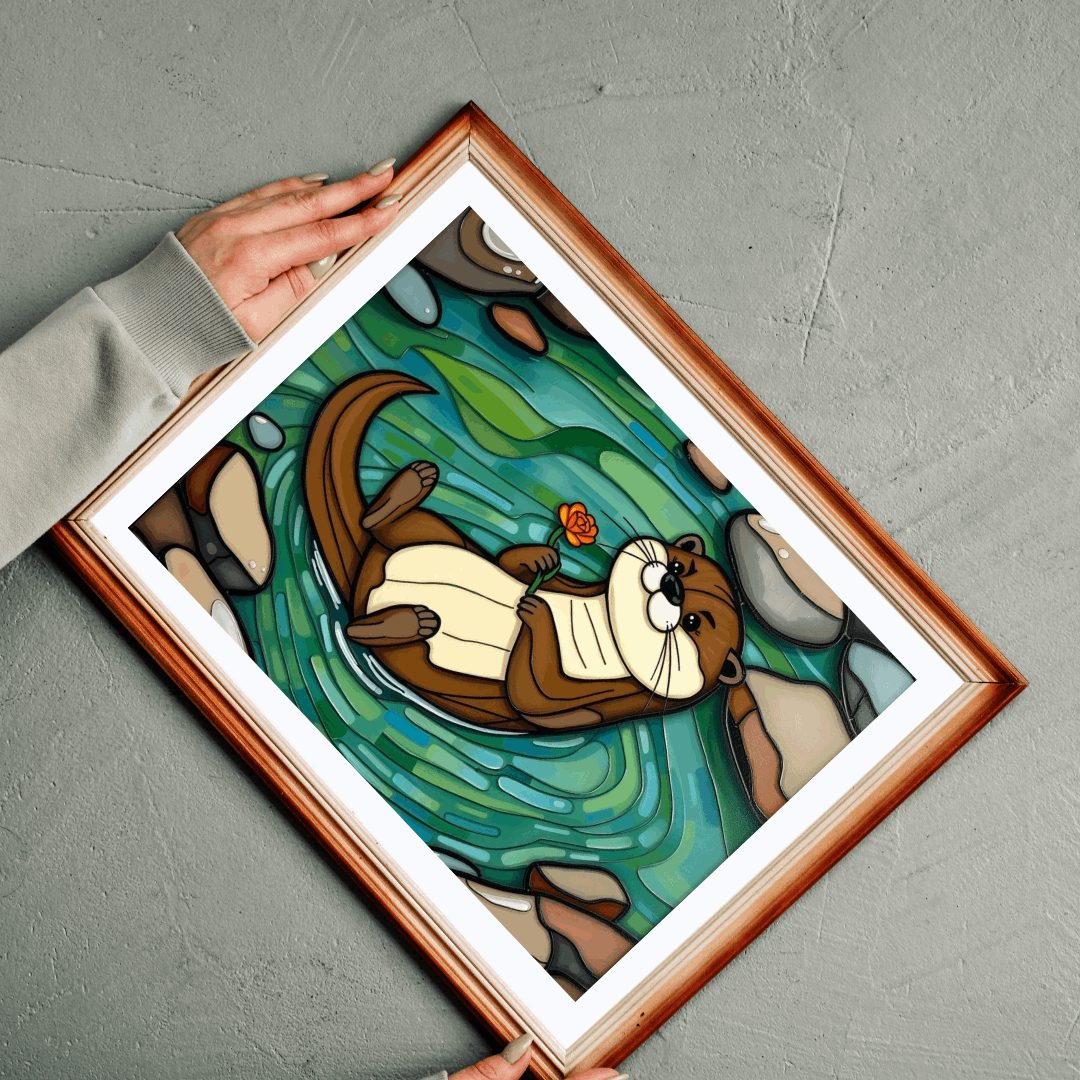 River Serenity Otter Puzzle - 110-1014 Piece Cute Wildlife Animal Jigsaw Game for Fun Family Activity, Unique Gift Idea, Creative Challenge Puzzle The Puzzle Chest