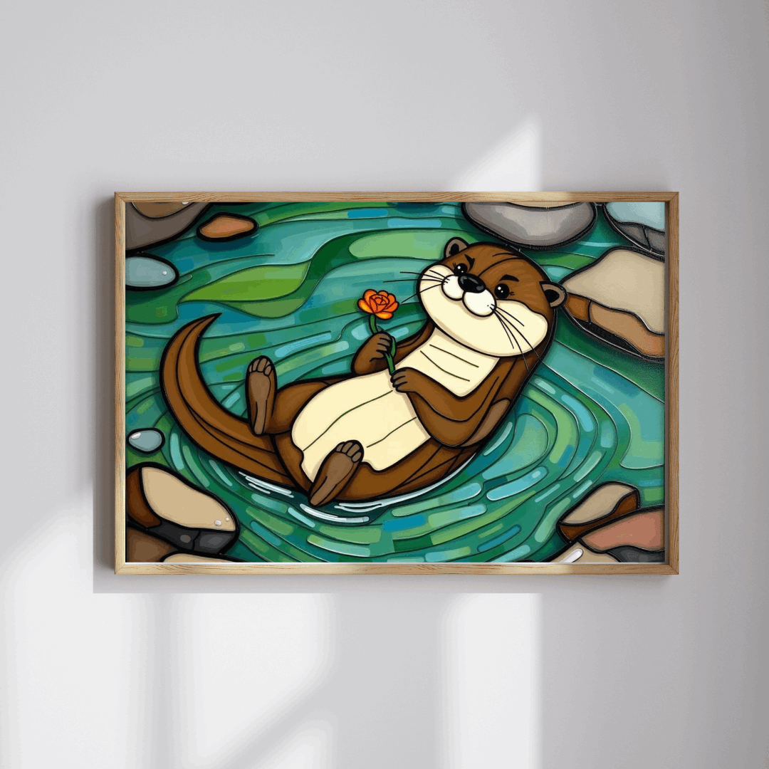 River Serenity Otter Puzzle - 110-1014 Piece Cute Wildlife Animal Jigsaw Game for Fun Family Activity, Unique Gift Idea, Creative Challenge Puzzle The Puzzle Chest