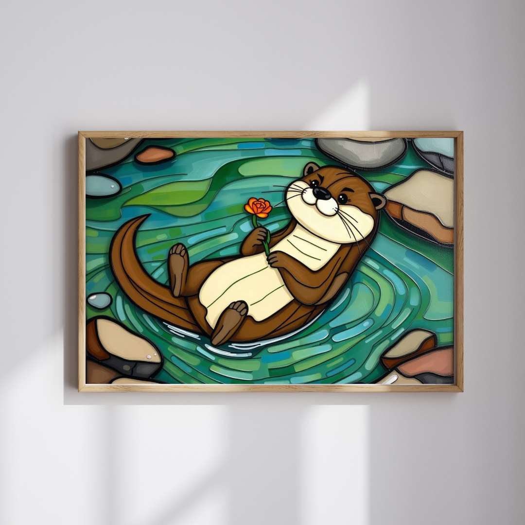 River Serenity Otter Puzzle - 110-1014 Piece Cute Wildlife Animal Jigsaw Game for Fun Family Activity, Unique Gift Idea, Creative Challenge
