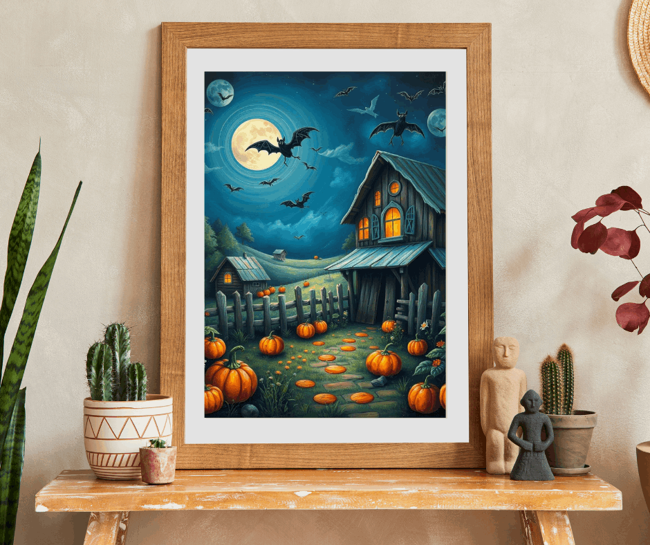 Moonlight Barn Halloween Puzzle, Spooky Night Scene 110 252 520-Piece Jigsaw Perfect Birthday Gift for Puzzle Lover, Fall Decor, Family Fun Puzzle The Puzzle Chest