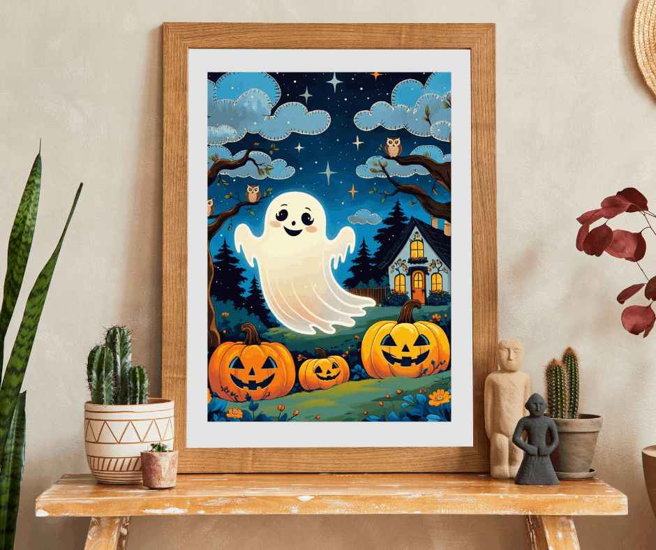 Pumpkin Patch Halloween Ghost Jigsaw Puzzle 110-1014 Pieces