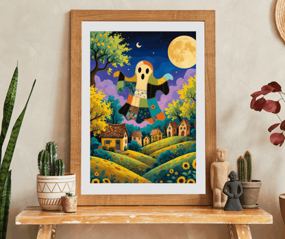 Haunted Village Halloween Jigsaw Puzzle