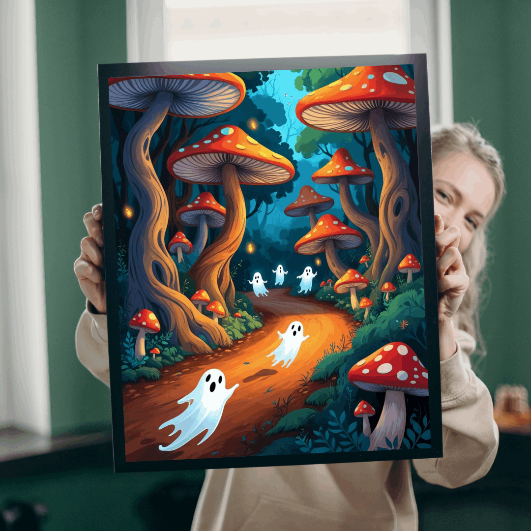 Charming Ghostly Adventure Halloween Jigsaw Puzzle for Adults, 110-1014 Pieces