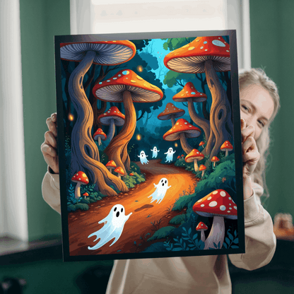 Charming Ghostly Adventure Halloween Jigsaw Puzzle for Adults, 110-1014 Pieces
