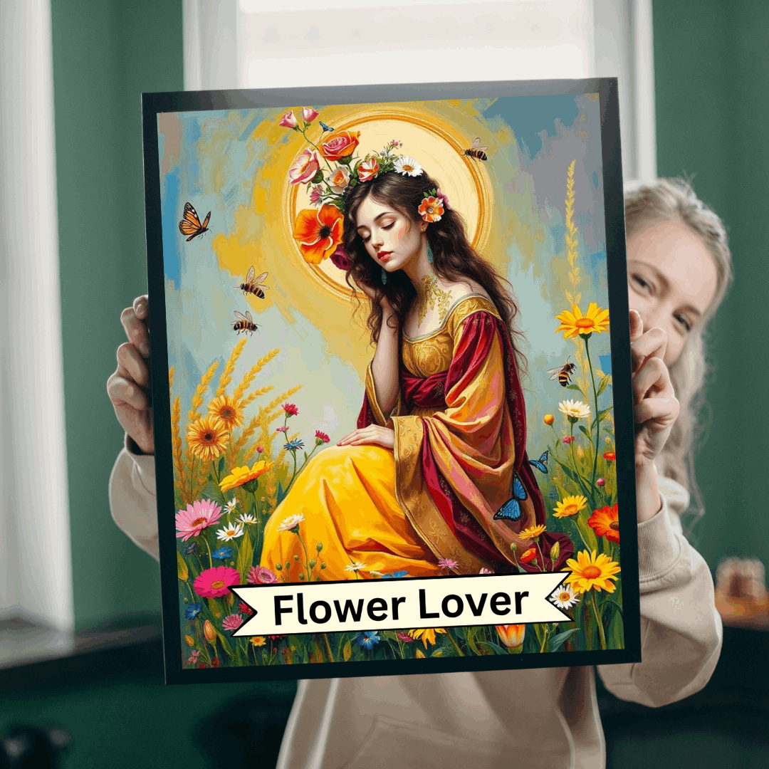 The Flower Lover Jigsaw Puzzle - Tarot Style Game for Floral/Flowers Lovers Puzzle The Puzzle Chest