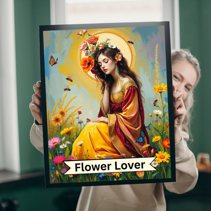 The Flower Lover Jigsaw Puzzle - Tarot Style Game for Floral/Flowers Lovers