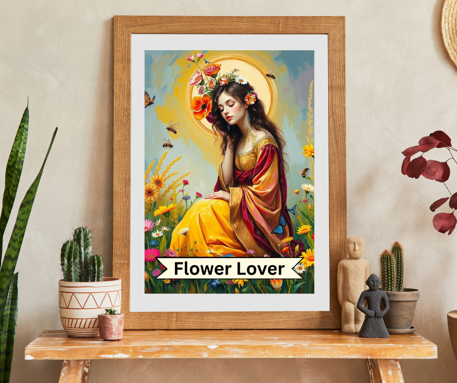 The Flower Lover Jigsaw Puzzle - Tarot Style Game for Floral/Flowers Lovers