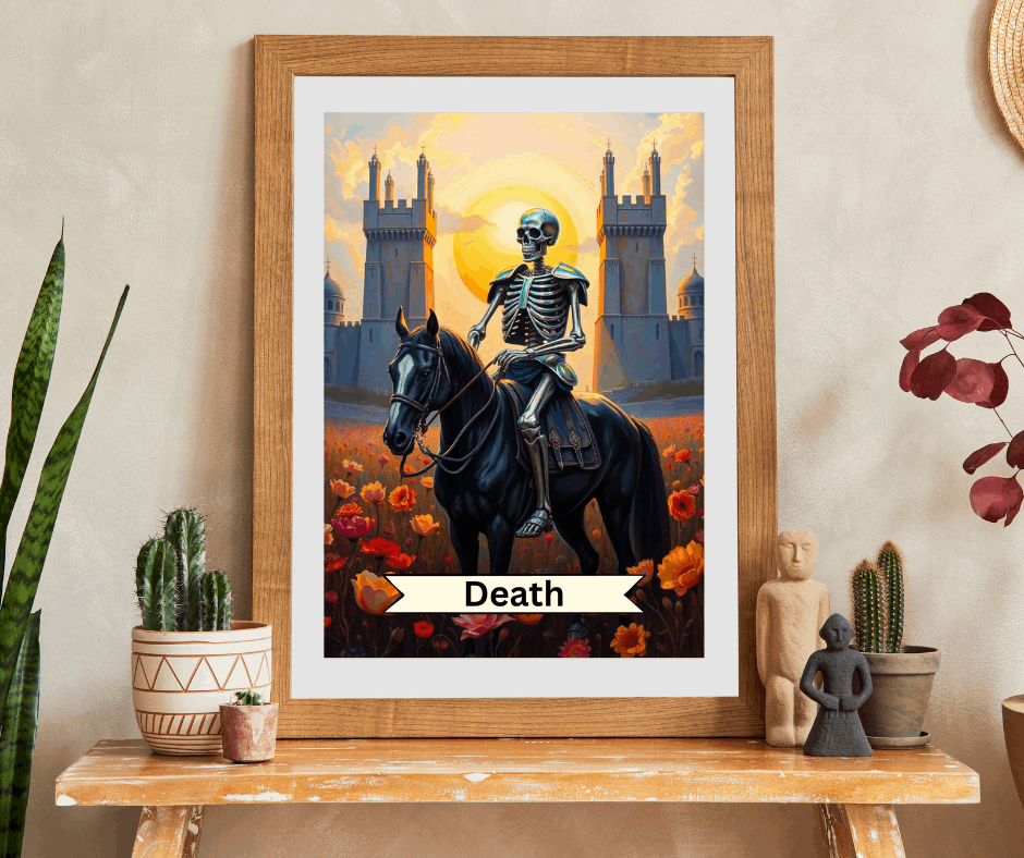 Skeleton Horse Jigsaw Puzzle - Death Tarot Style, Gift for Halloween, Puzzle for Adult, Solo Fun Family Activity, Indoor Quiet Leisure Puzzle The Puzzle Chest