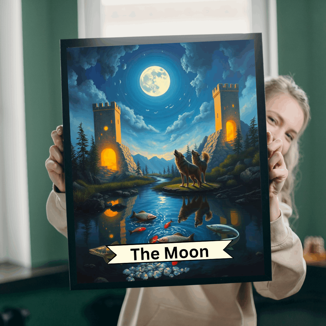 The Moon Jigsaw Puzzle - Tarot Style Moonlit Castle, 110-1014 Piece Ideal for Family Game Night, Puzzle Lover Gift, Mindfulness Activity Puzzle The Puzzle Chest