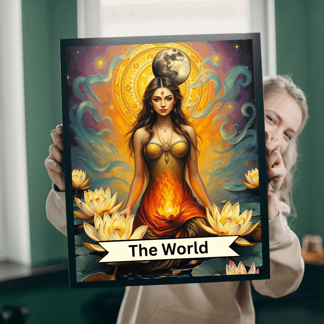 The World Goddess Puzzle - Tarot Card Style Jigsaw 110 - 1014 Pieces, Holiday Birthday Gift for Friends, Family Game Night, Mindful Activity Puzzle The Puzzle Chest