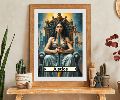 Queen of Justice Jigsaw Puzzle - Tarot Card Style, Perfect for Game Night, Gift for Puzzle Lovers, Unique Home Decor, and Mind Challenges Puzzle The Puzzle Chest