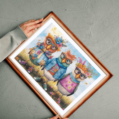 Fashionable Flock Jigsaw Puzzle, Cartoon Chicken Puzzle Ideal for Indoor Family Activity, Holiday Birthday Gift for Bird Lover, Brain Teaser Puzzle The Puzzle Chest