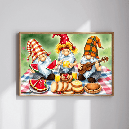 Harvest Picnic Gnome Puzzle - Autumn Themed Jigsaw Game Puzzle The Puzzle Chest