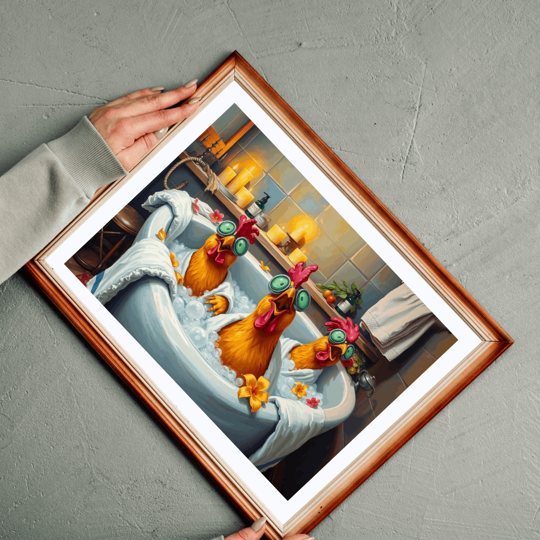 Chicken Spa Bath Jigsaw Puzzle Puzzle The Puzzle Chest