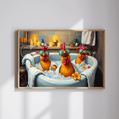 Chicken Spa Bath Jigsaw Puzzle Puzzle The Puzzle Chest