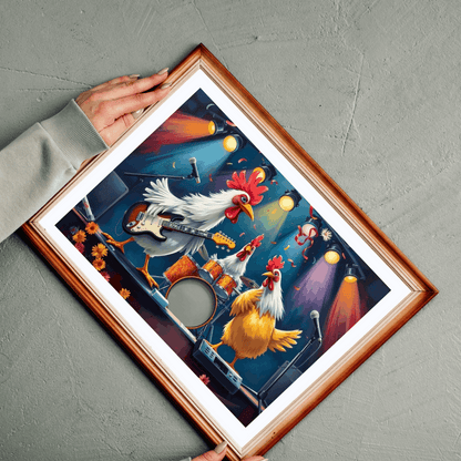 Rockin' Chicken Jigsaw Puzzle - Hilarious Gift for Music Lover Puzzle The Puzzle Chest