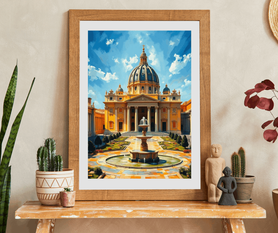 St. Peter’s Basilica Puzzle – Jigsaw of Vatican Landmark, Dome and Colonnades, Architecture Puzzle The Puzzle Chest