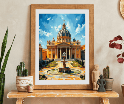 St. Peter’s Basilica Puzzle – Jigsaw of Vatican Landmark, Dome and Colonnades, Architecture Puzzle The Puzzle Chest