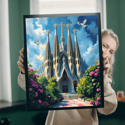 Sagrada Familia Puzzle - Barcelona Spain Landmark, Gaudi Architecture Monument Puzzle The Puzzle Chest