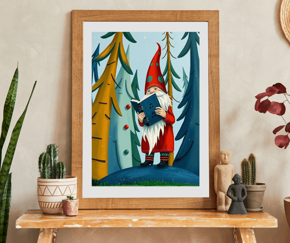 Nordic Gnome Singing Songbook – Scandinavian Folk Forest Music Jigsaw Puzzle Puzzle The Puzzle Chest