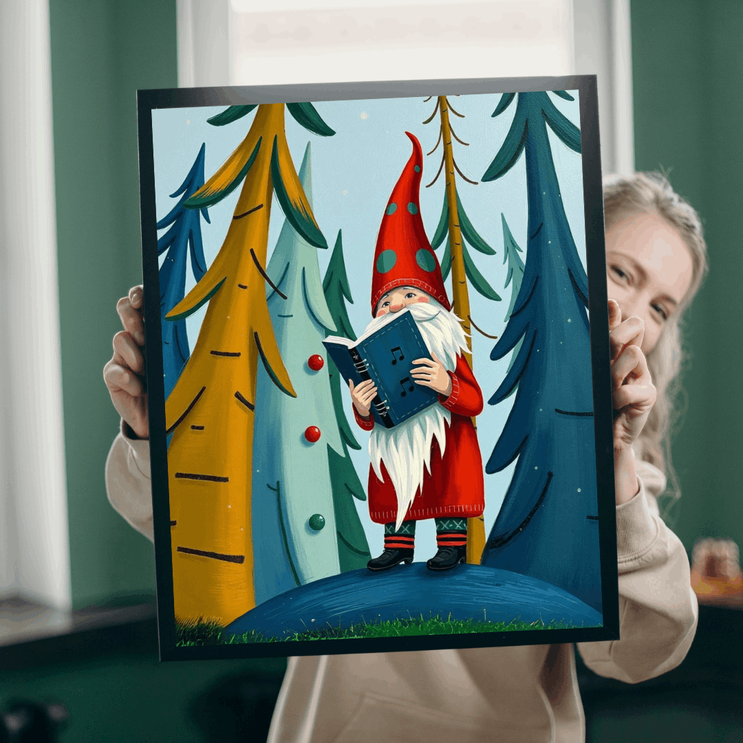 Nordic Gnome Singing Songbook – Scandinavian Folk Forest Music Jigsaw Puzzle Puzzle The Puzzle Chest