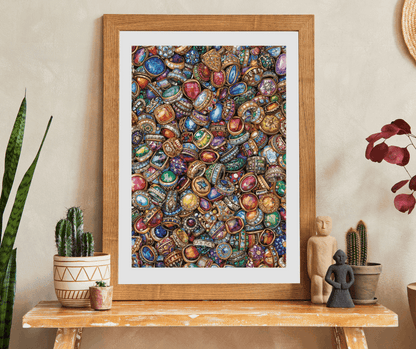 Sparkling Rings Collage Jigsaw Puzzle – Overlapping Gemstone Jewelry Puzzle The Puzzle Chest