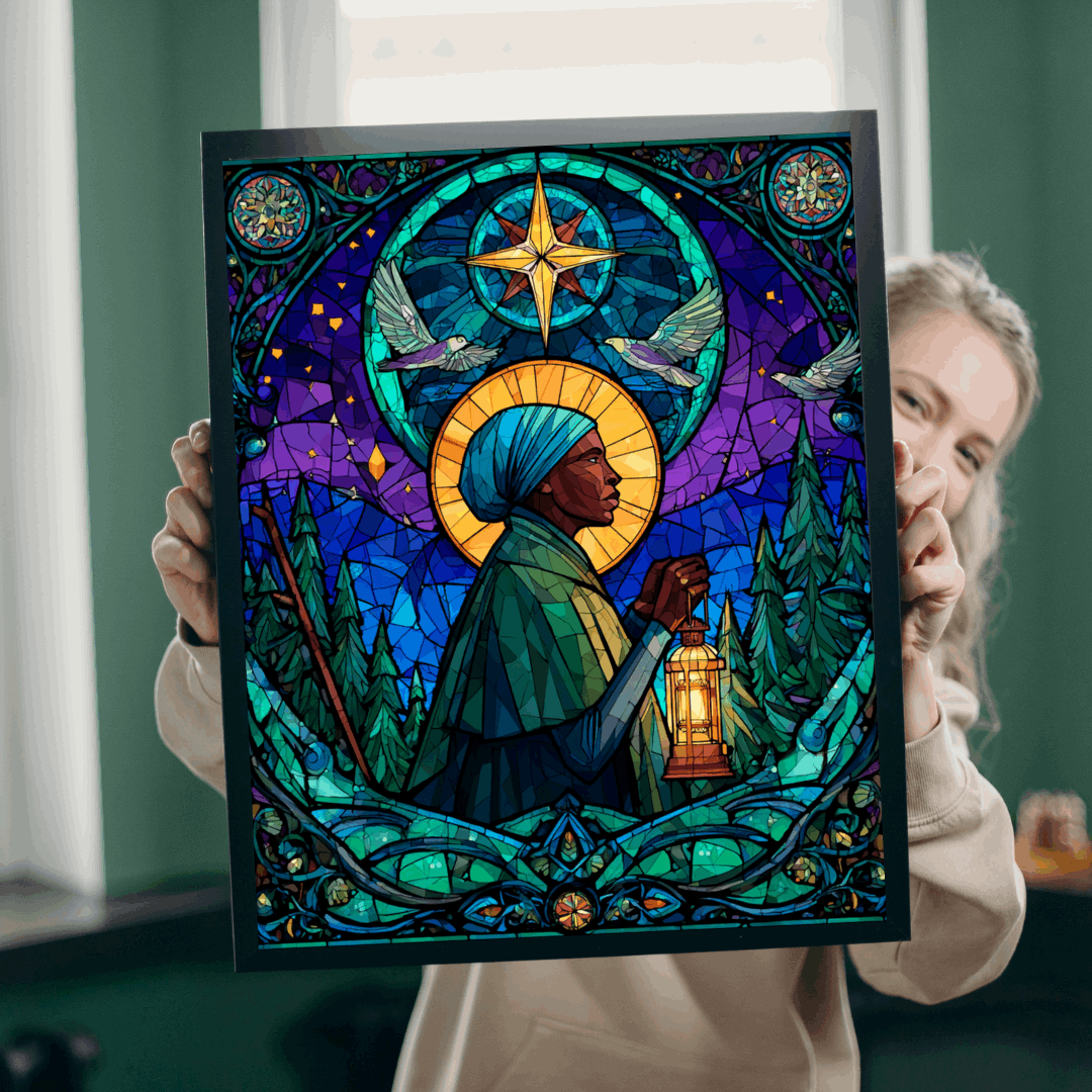 Sojourner Truth Jigsaw Puzzle - Stained Glass Style, Historical Figure Black History Gift, Afrocentric Educational Game Puzzle The Puzzle Chest