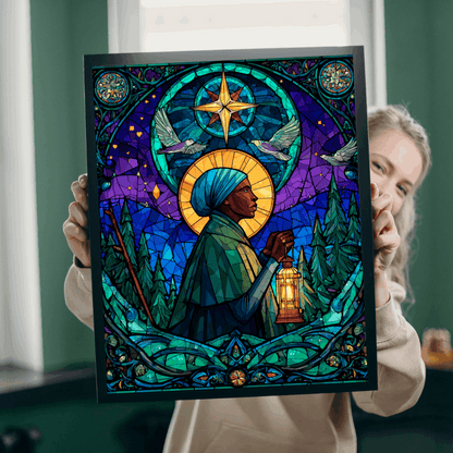 Sojourner Truth Jigsaw Puzzle - Stained Glass Style, Historical Figure Black History Gift, Afrocentric Educational Game Puzzle The Puzzle Chest