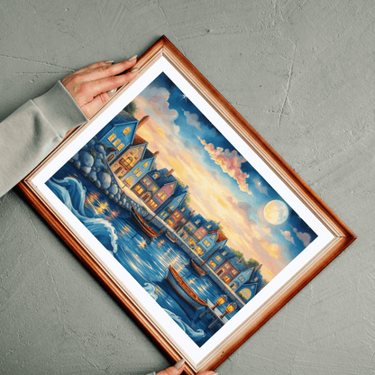 Lakeside Town Jigsaw Puzzle | Scenic City Puzzle for Adults, Family Fun Game, Perfect Gift Idea Puzzle The Puzzle Chest