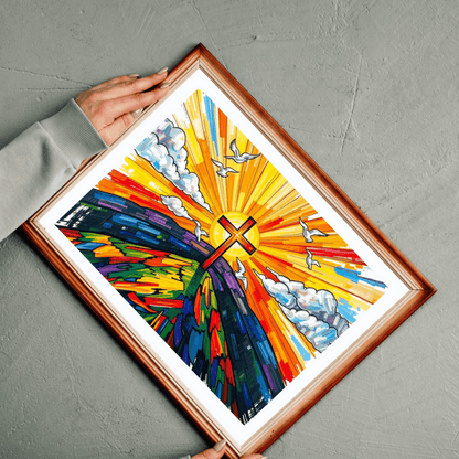 Faith-Inspired Cross Jigsaw Puzzle for Spiritual Reflections, Family Game Nights, Holiday Birthday Gift for Christians, Brain Teaser Puzzle The Puzzle Chest