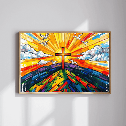 Faith-Inspired Cross Jigsaw Puzzle for Spiritual Reflections, Family Game Nights, Holiday Birthday Gift for Christians, Brain Teaser Puzzle The Puzzle Chest