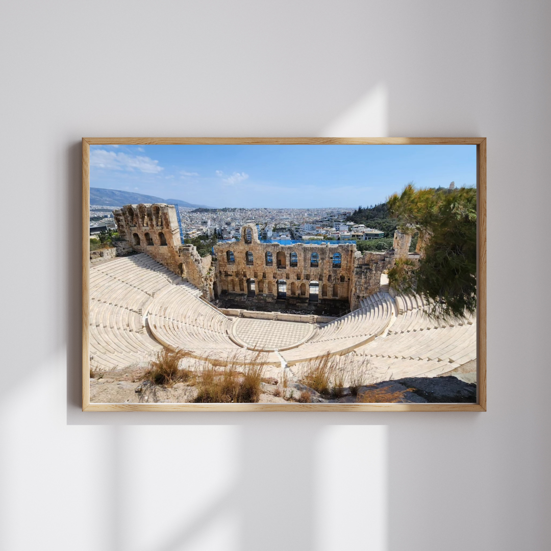 Athens Ancient Theater Puzzle - The Oden of Herodes Atticus, Realistic Historical Landmark Jigsaw Game, Greek Architecture Puzzle The Puzzle Chest